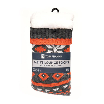 Tom Franks 1 Pair Chunky Knit Sherpa Slipper Socks