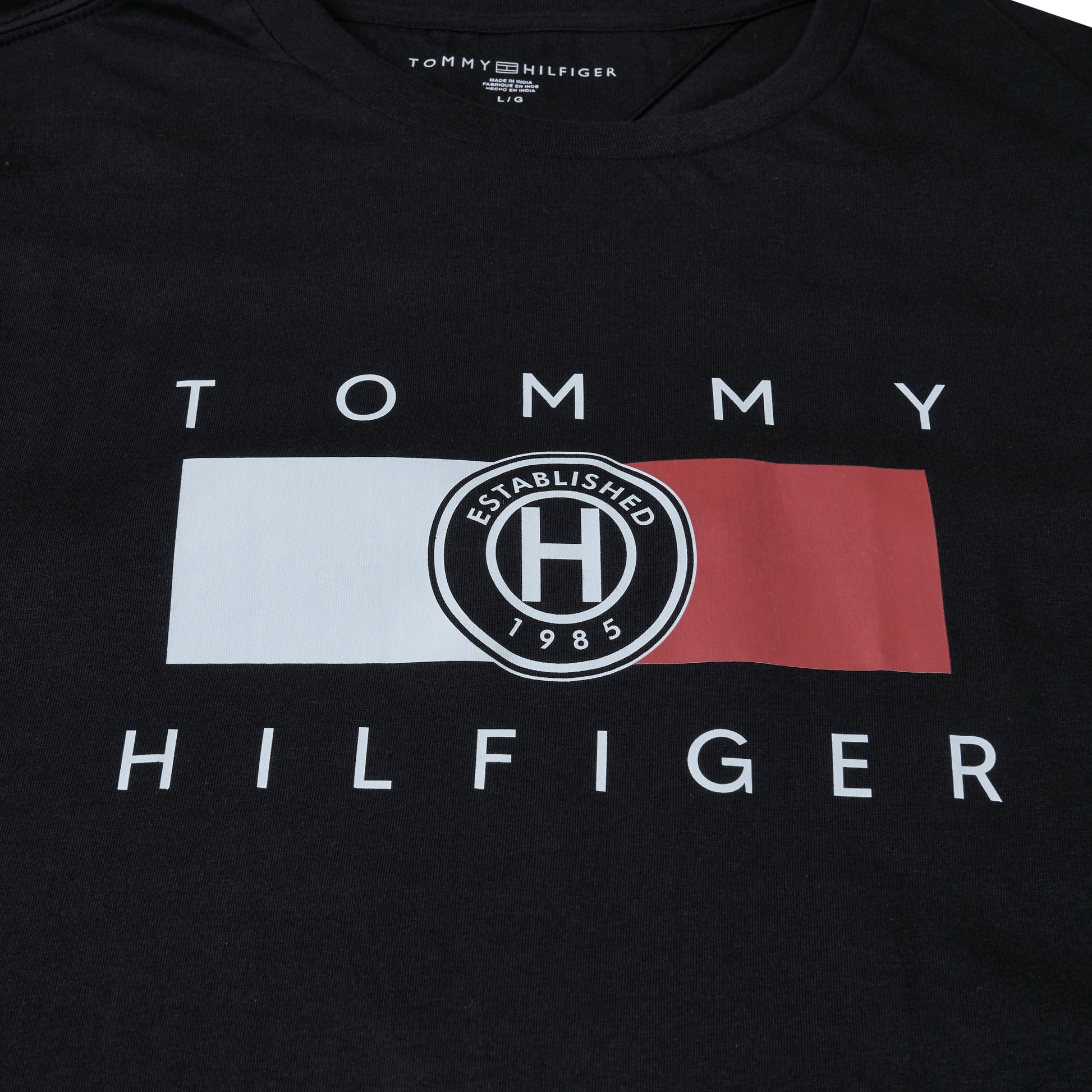 Tommy Hilfiger Graphic Print T-Shirt in soft cotton. Stylish, comfortable & iconic casual wear. Shop premium fashion at New, Used and More!