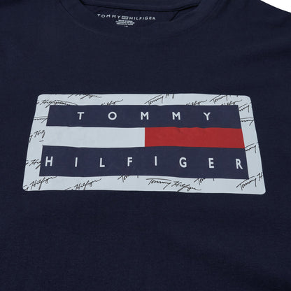 Tommy Hilfiger Signature Print T-Shirt in soft cotton. Comfortable, stylish & iconic for casual wear. Shop now at New, Used and More!