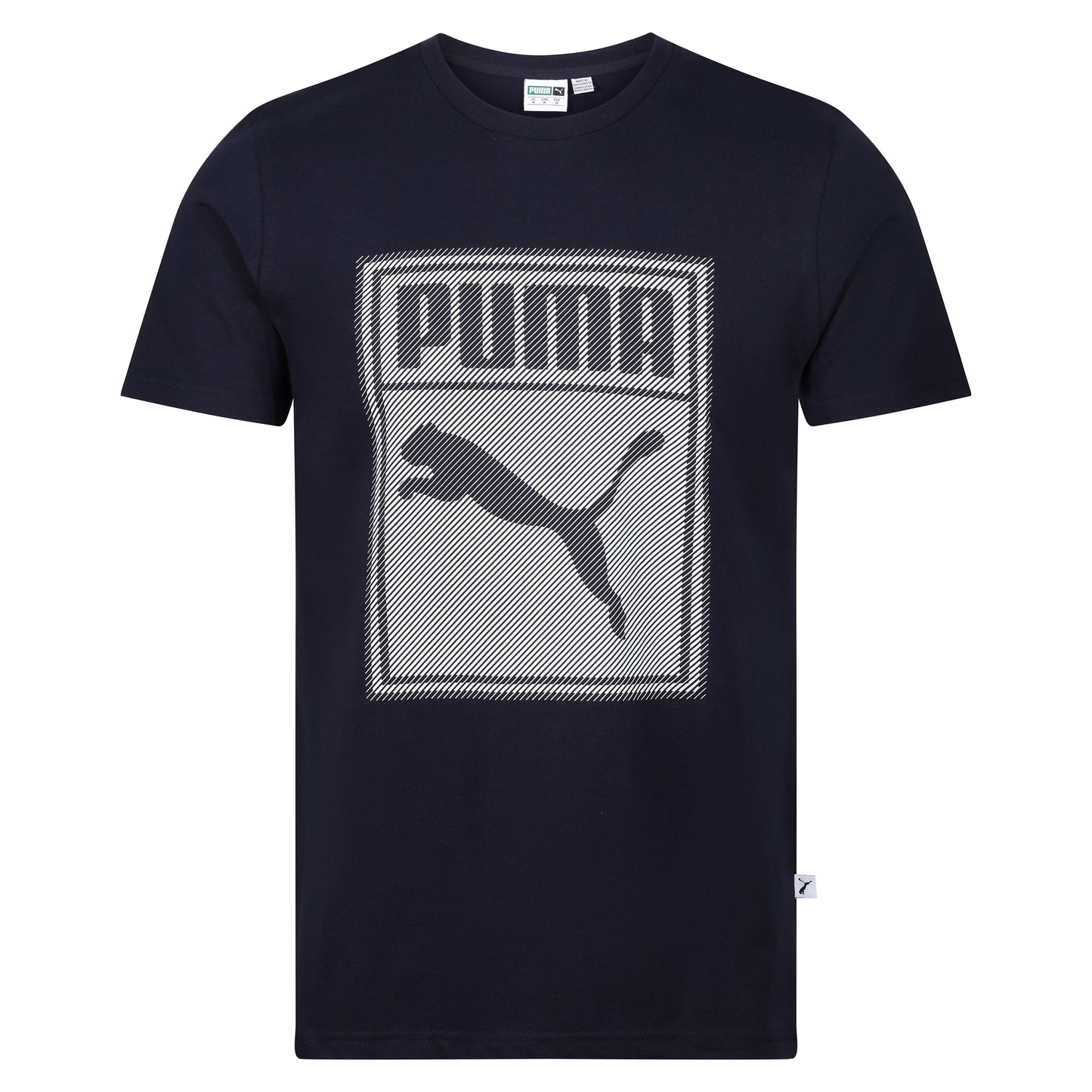 Puma Diagonal Stripe Graphic T-Shirt in soft cotton. Stylish, breathable & comfortable for casual or athletic wear. Shop now at New, Used and More!