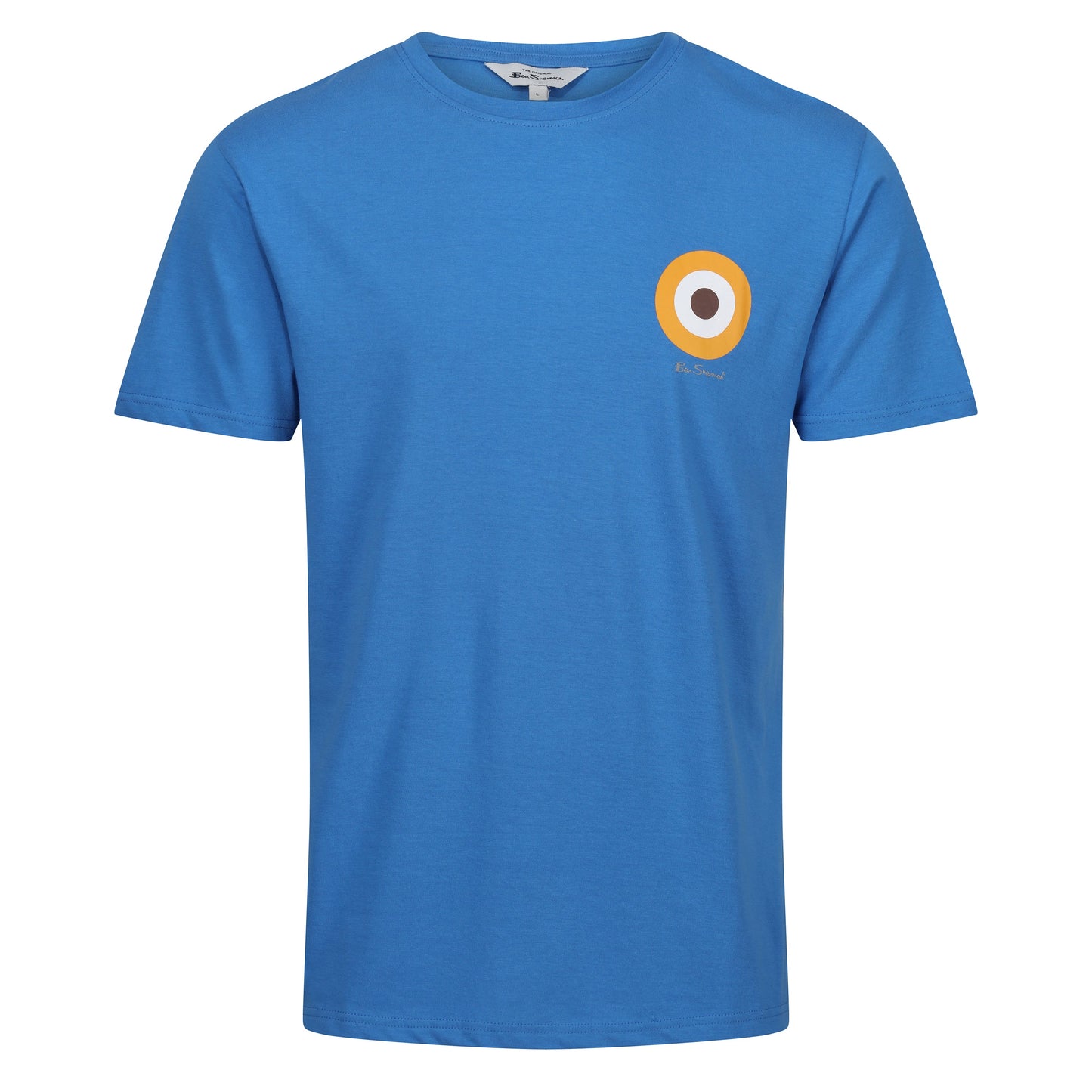 Ben Sherman Crew Neck Target T-Shirt in soft cotton. Iconic logo, stylish fit & everyday comfort. Classic British Style. Shop now at New, Used and More!