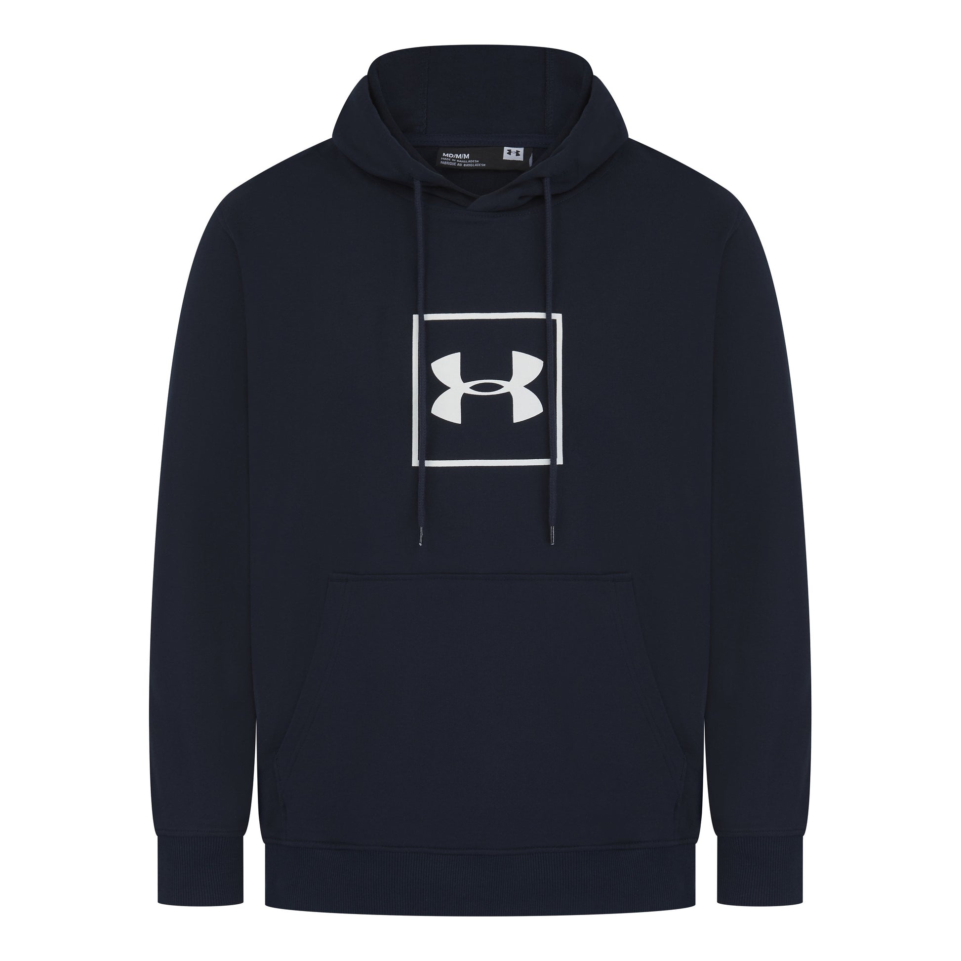 Under Armour Rival Box Logo Fleece Hoodie in soft fleece. Warm, comfortable & stylish for casual wear or workouts. Shop now at New, Used and More!