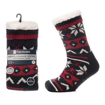 Tom Franks 1 Pair Chunky Knit Sherpa Slipper Socks
