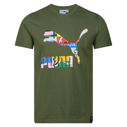 Puma International Graphic T-Shirt in soft cotton. Stylish, breathable & comfortable for casual or sportswear. Shop now at New, Used and More!