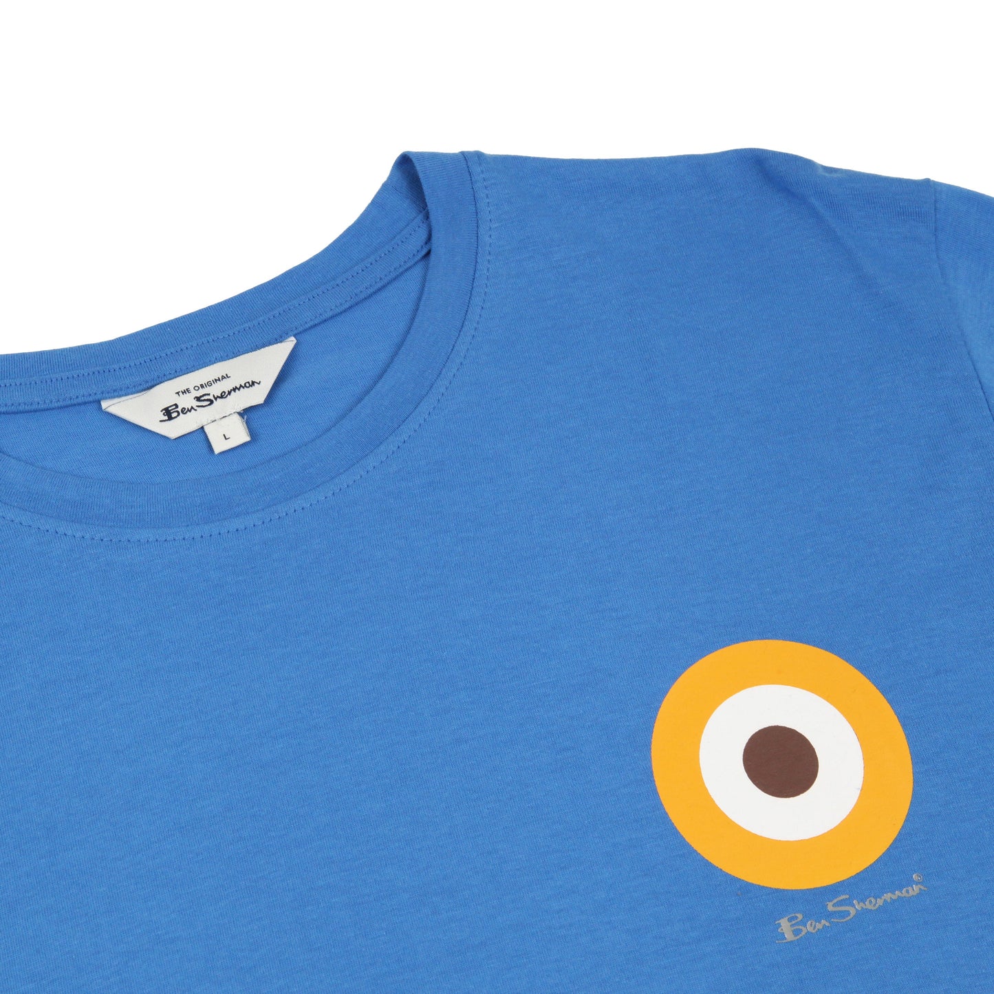 Ben Sherman Crew Neck Target T-Shirt in soft cotton. Iconic logo, stylish fit & everyday comfort. Classic British Style. Shop now at New, Used and More!