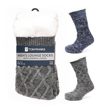 Tom Franks 1 Pair Chunky Knit Sherpa Slipper Socks