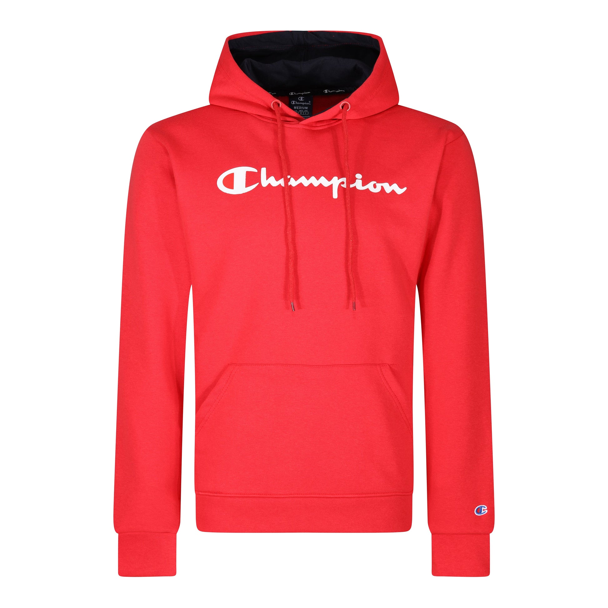Champion Script Logo Hoodie in soft cotton-blend. Stylish, comfortable & casual, perfect for layering up during winter. Shop now at New, Used and More!