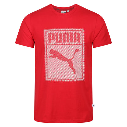 Puma Diagonal Stripe Graphic T-Shirt in soft cotton. Stylish, breathable & comfortable for casual or athletic wear. Shop now at New, Used and More!