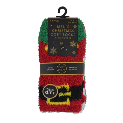 RJM Cosy Christmas 2 Pair Slipper Socks