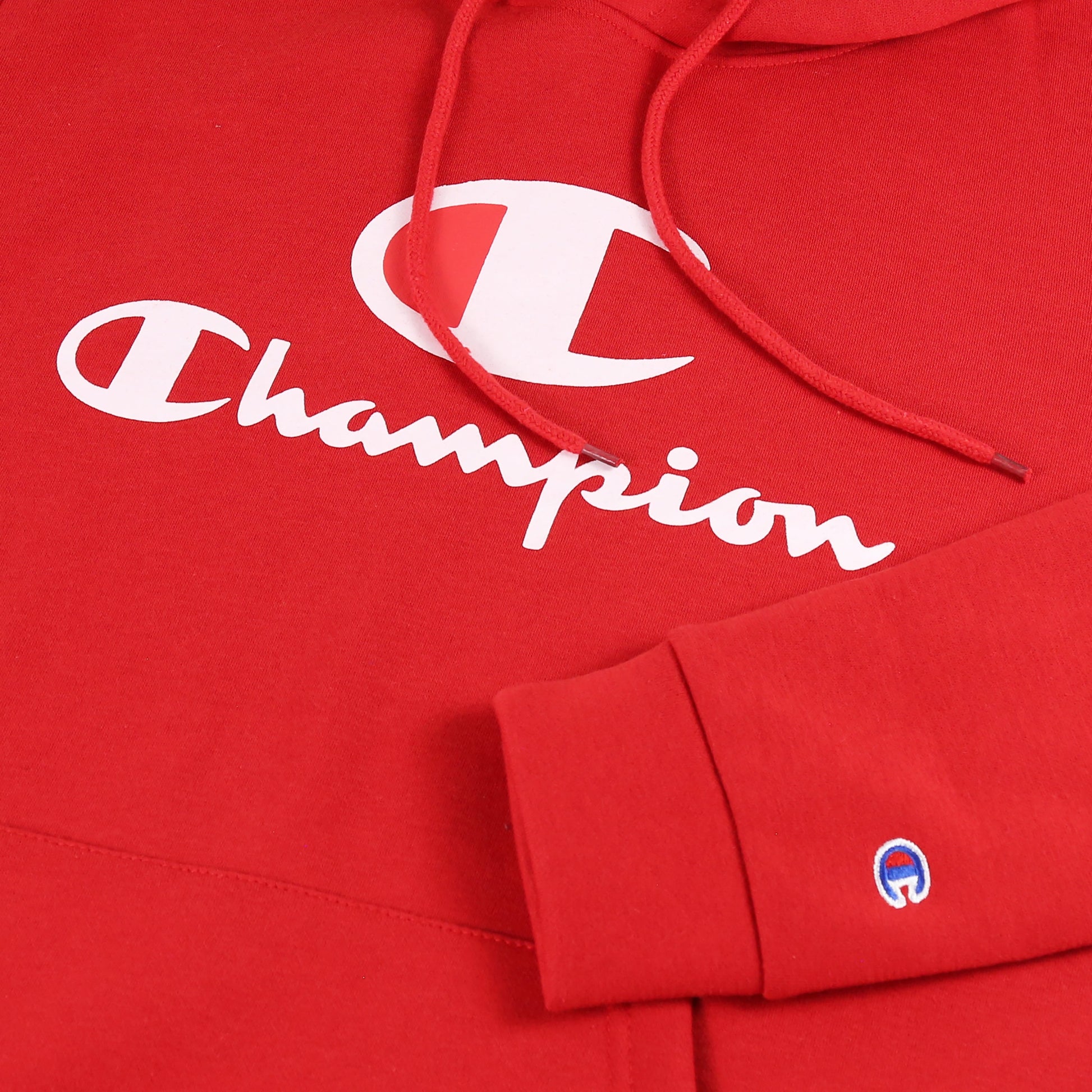 Champion Logo Hoodie in soft cotton-blend. Stylish, comfortable & casual - perfect for layering. Shop now at New, Used and More!