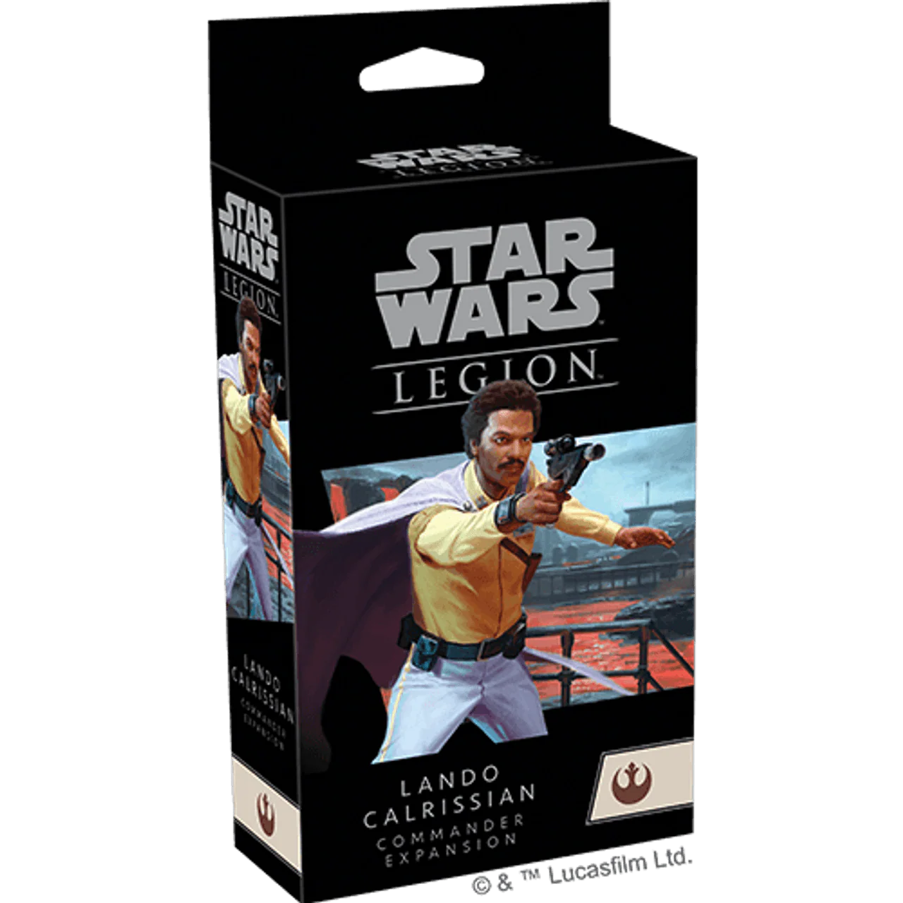Star Wars Legion Lando Calrissian Commander Expansion card Game on a white background