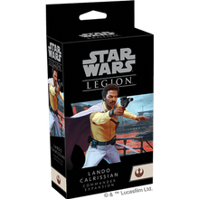 Star Wars Legion Lando Calrissian Commander Expansion card Game on a white background