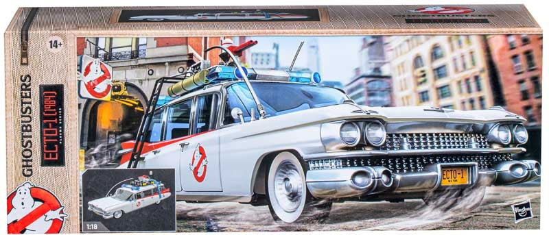 Model car kit of Ecto-1 from Ghostbusters with packaging