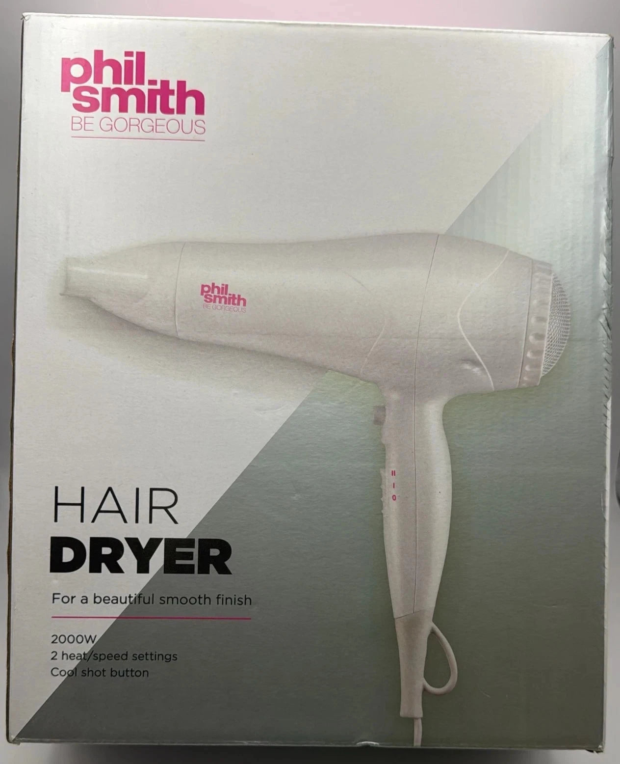 Phil Smith Be Gorgeous 2000w Hair Dryer - 2 Heat/Speed Settings