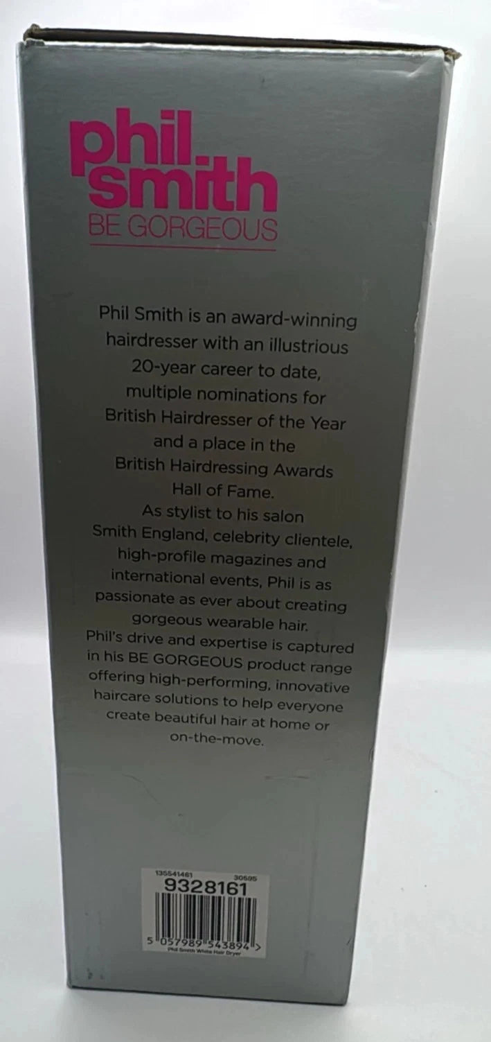 Phil Smith Be Gorgeous 2000w Hair Dryer - 2 Heat/Speed Settings