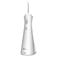Waterpik Cordless Plus rechargeable water flosser in white. Powerful, portable, and adjustable for superior oral hygiene. Shop now at New, Used and More!