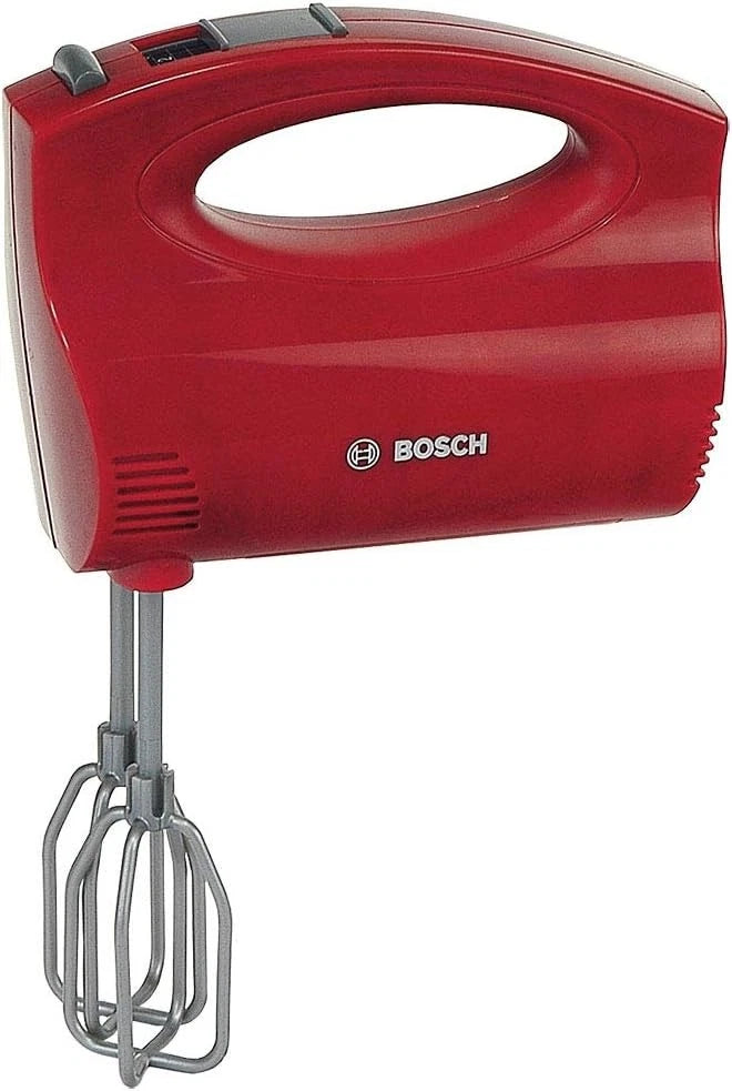 The children's hand mixer – an exact replica of an original Bosch design – makes the perfect addition to a play kitchen