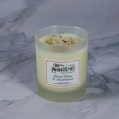 Dark Honey & Sandalwood - Medium Candle