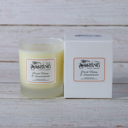 Dark Honey & Sandalwood - Medium Candle