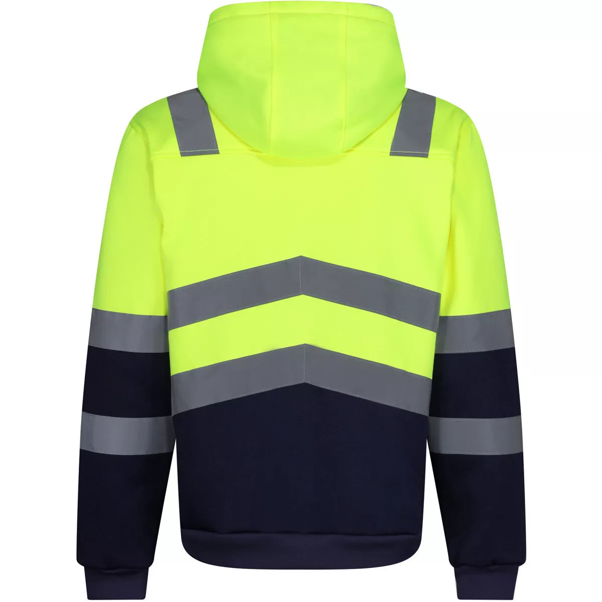 Regatta Pro M Hi-Vis Zip Hoodie Yellow/Navy - TRF625 - MENS UK XL