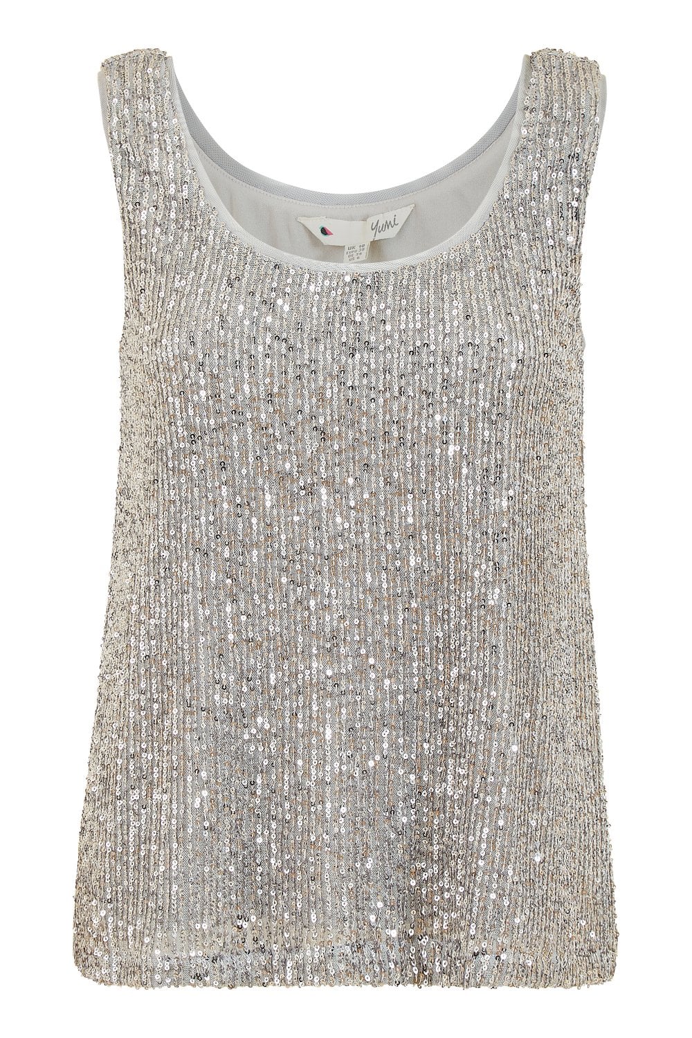 Silver Sequin Vest