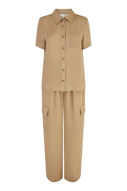 Stone Cargo Trousers