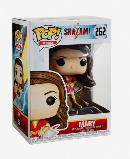Funko Pop! vinyl figure packaging for Shazam! with Mary figure